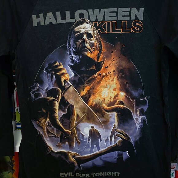 Fright Rags Halloween Kills baseball raglan tee shirt unisex small - Picture 3 of 8